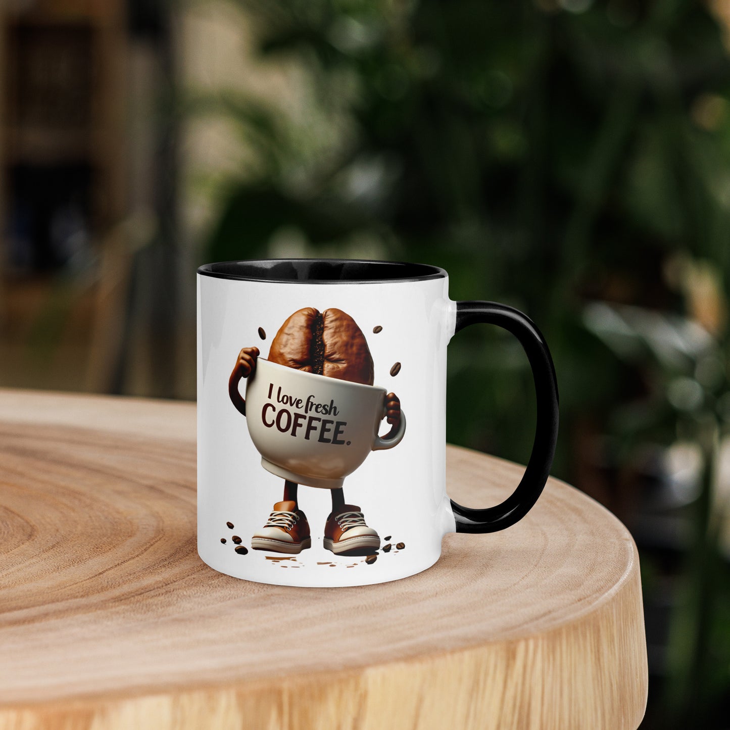 I love fresh coffee Mug with Color Inside