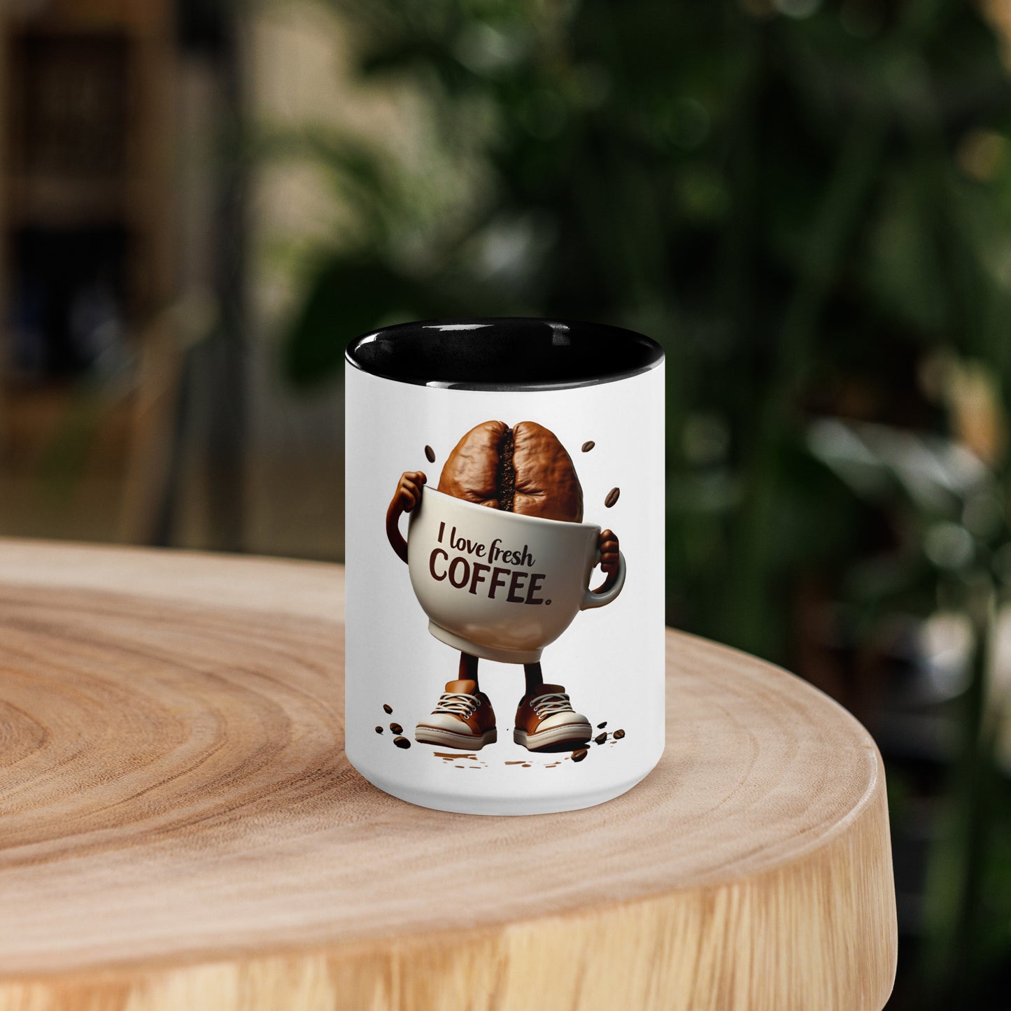 I love fresh coffee Mug with Color Inside