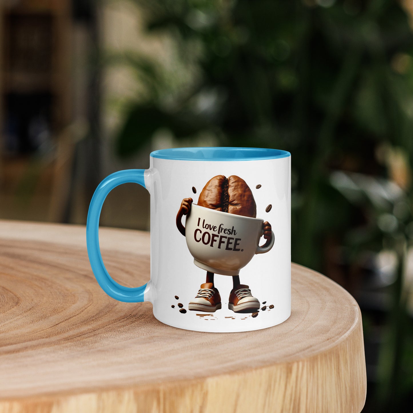 I love fresh coffee Mug with Color Inside