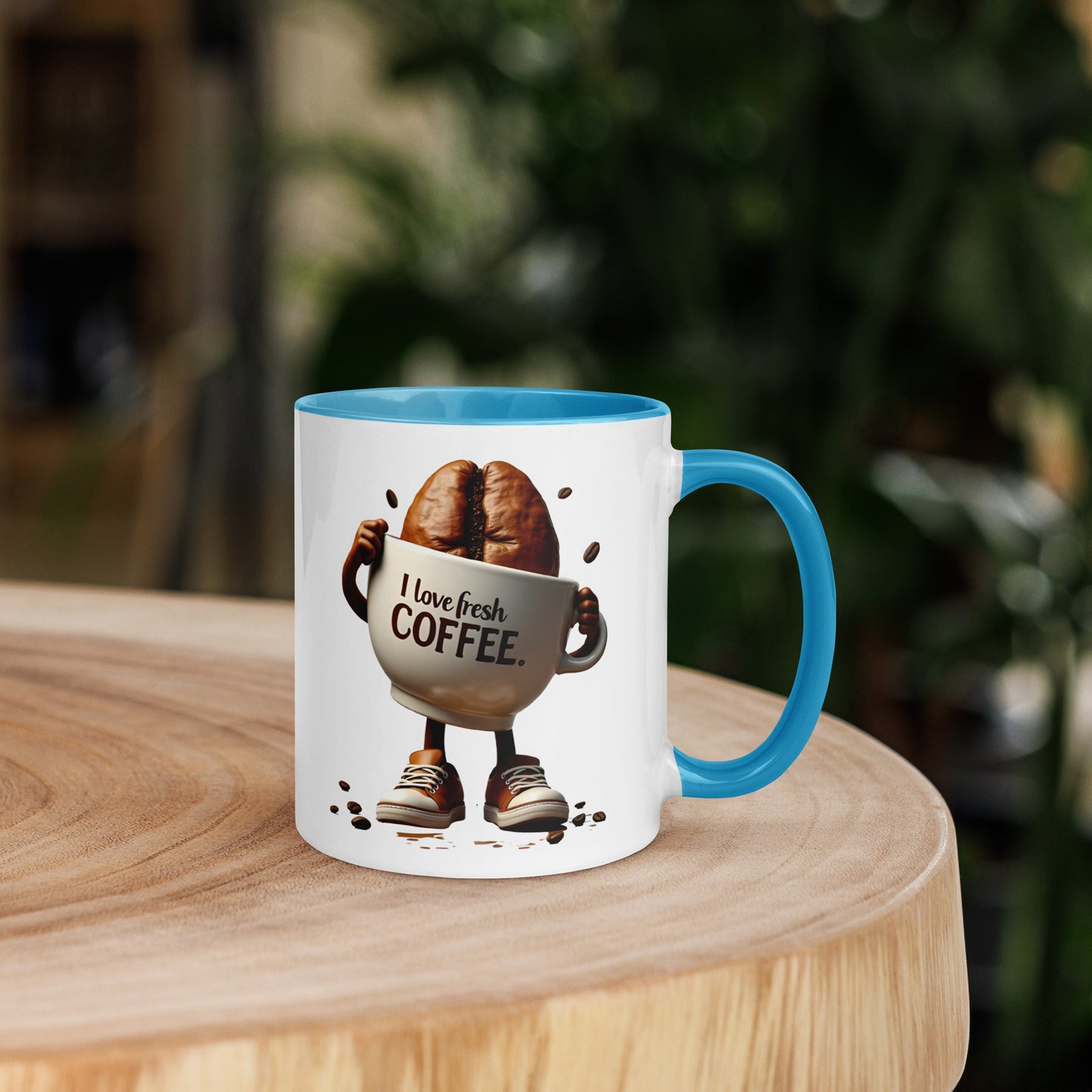 I love fresh coffee Mug with Color Inside