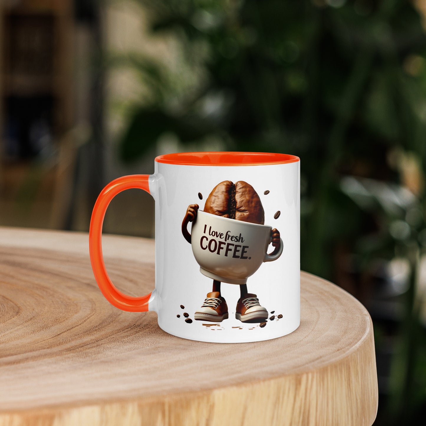 I love fresh coffee Mug with Color Inside