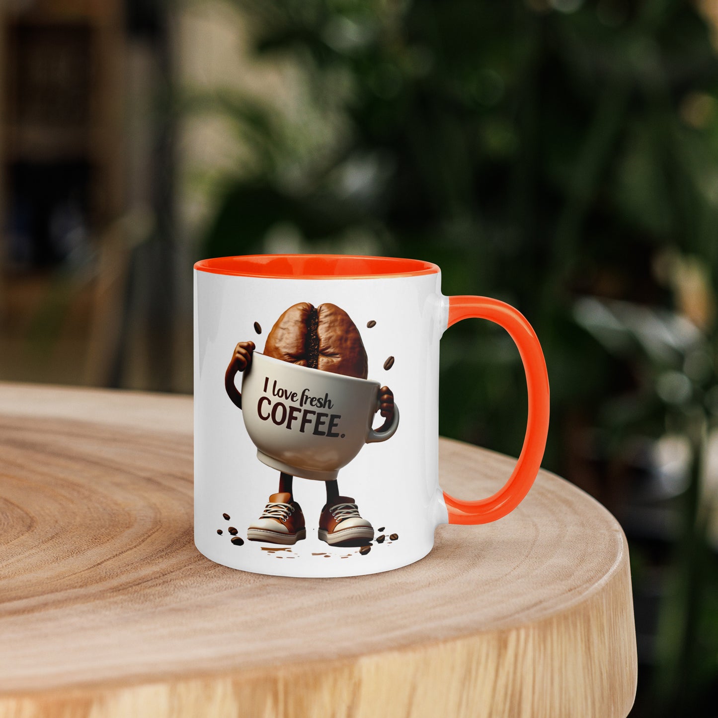 I love fresh coffee Mug with Color Inside