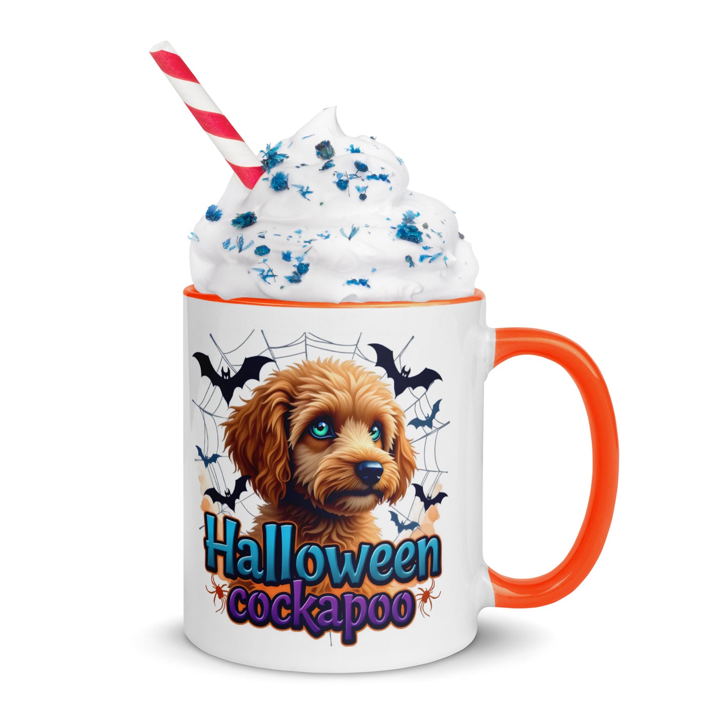 Halloween cockapoo blue eyed series 2 Mug with Color Inside