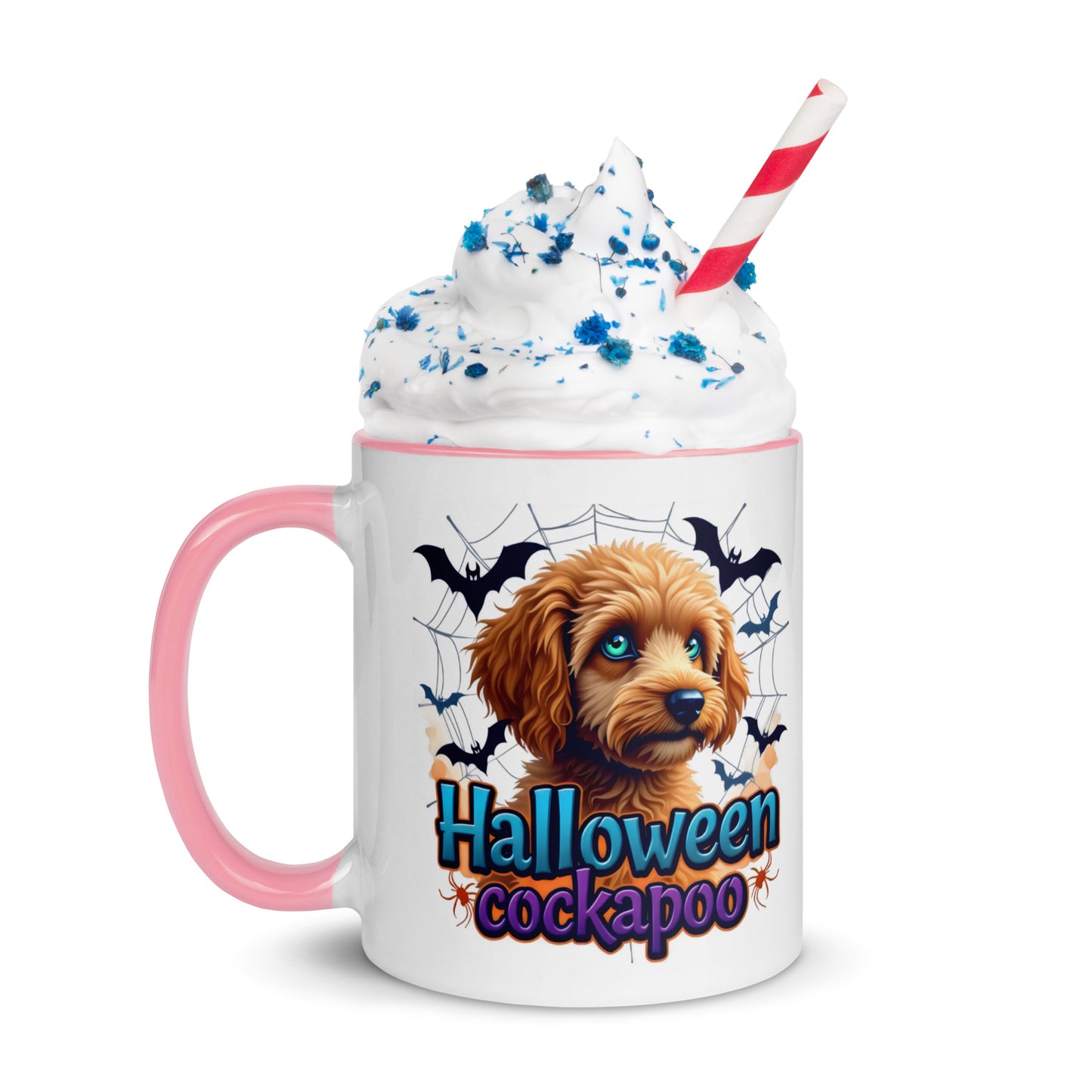 Halloween cockapoo blue eyed series 2 Mug with Color Inside