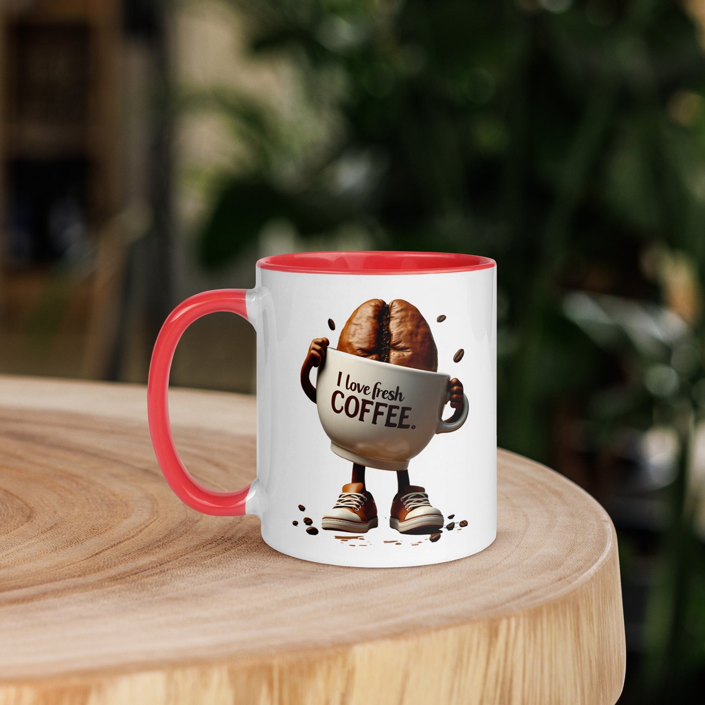 I love fresh coffee Mug with Color Inside