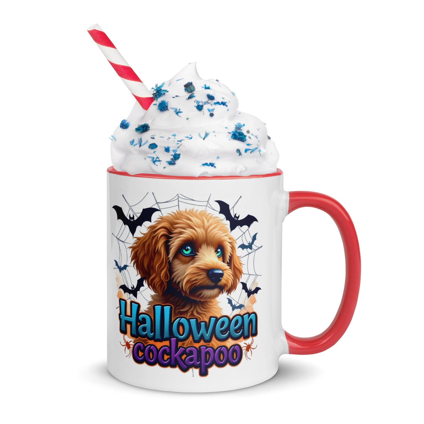 Halloween cockapoo blue eyed series 2 Mug with Color Inside