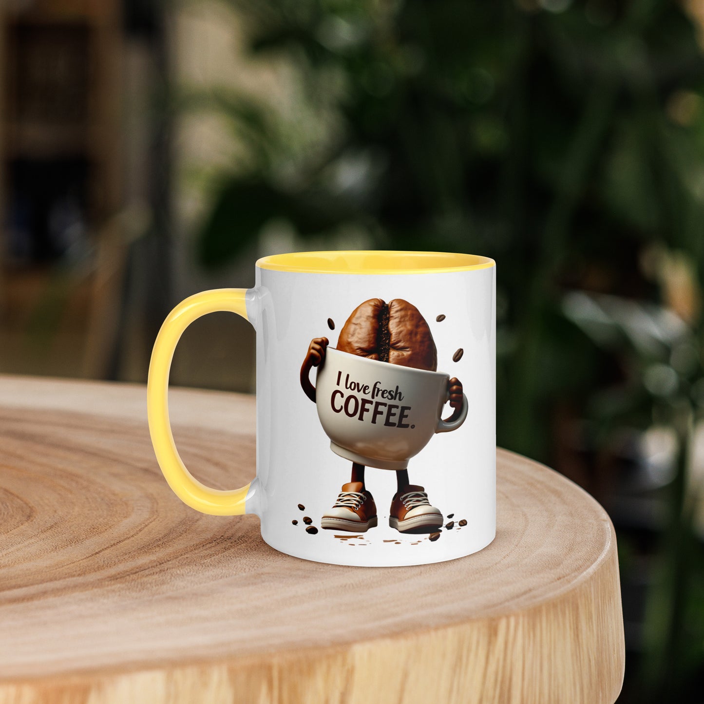 I love fresh coffee Mug with Color Inside