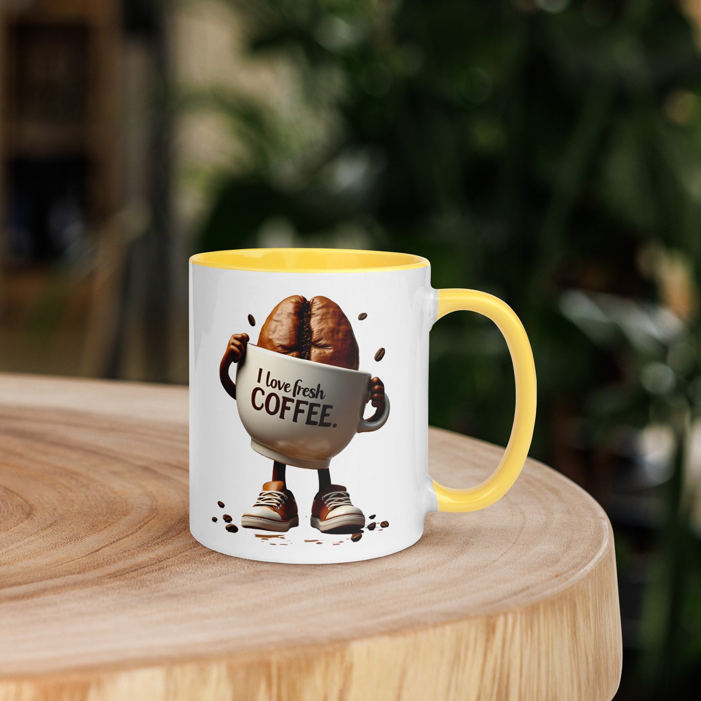I love fresh coffee Mug with Color Inside