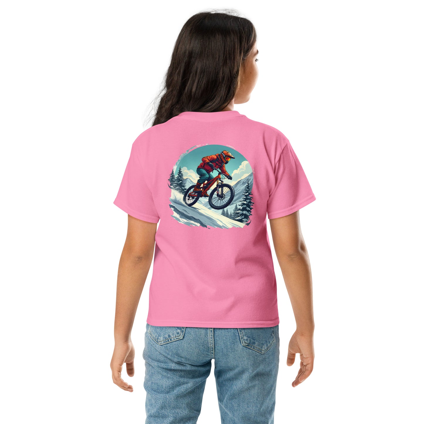 Youth Snow descender classic tee