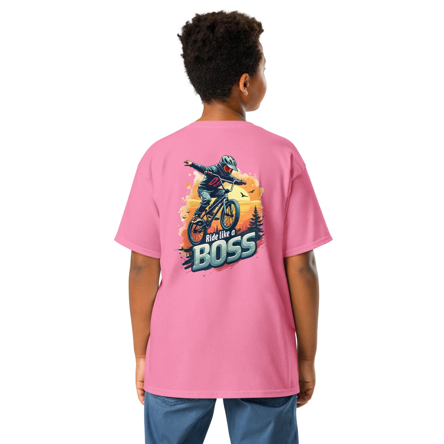 Youth Ride bmx like a boss heavy classic tee