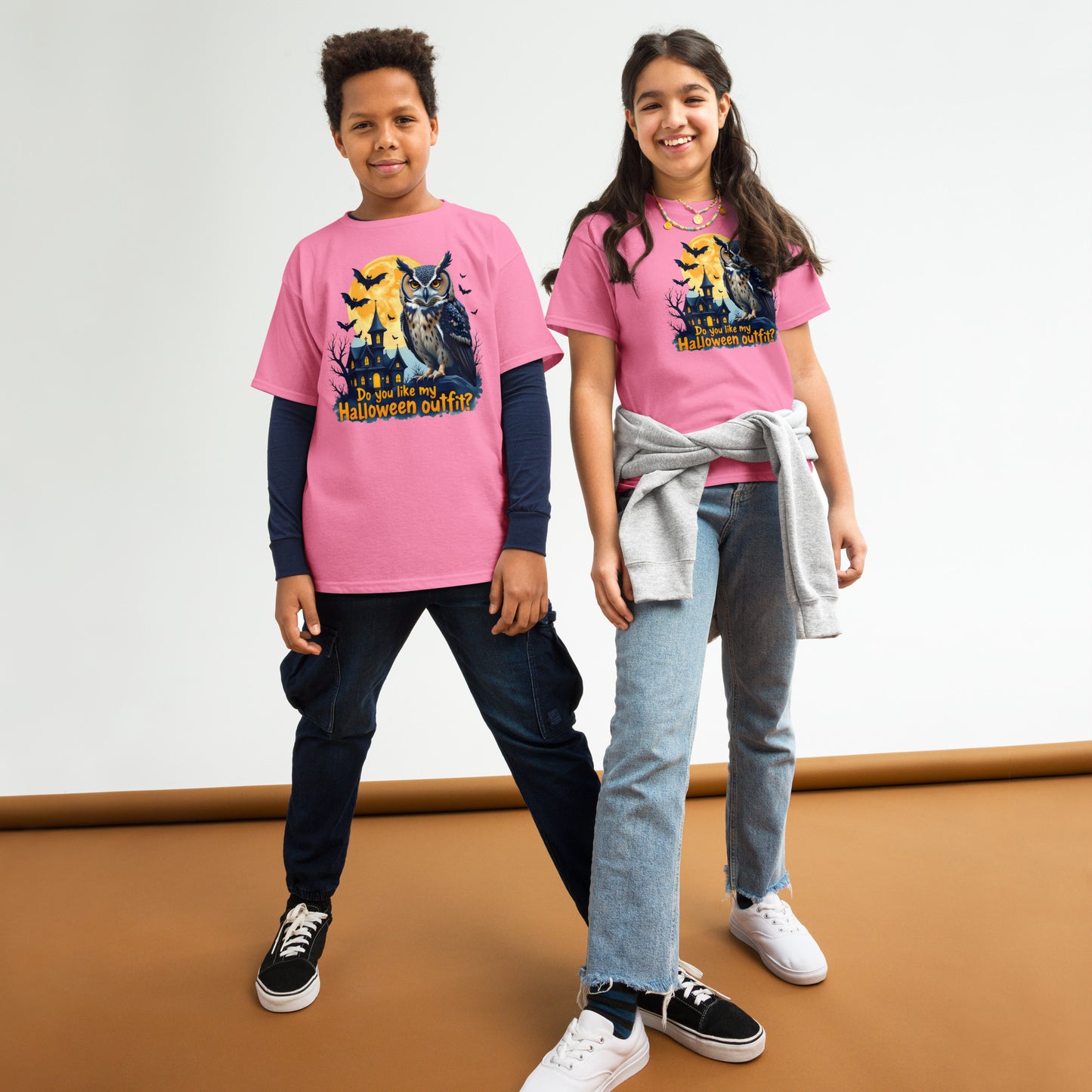 Youth Spooky Halloween Owl classic tee