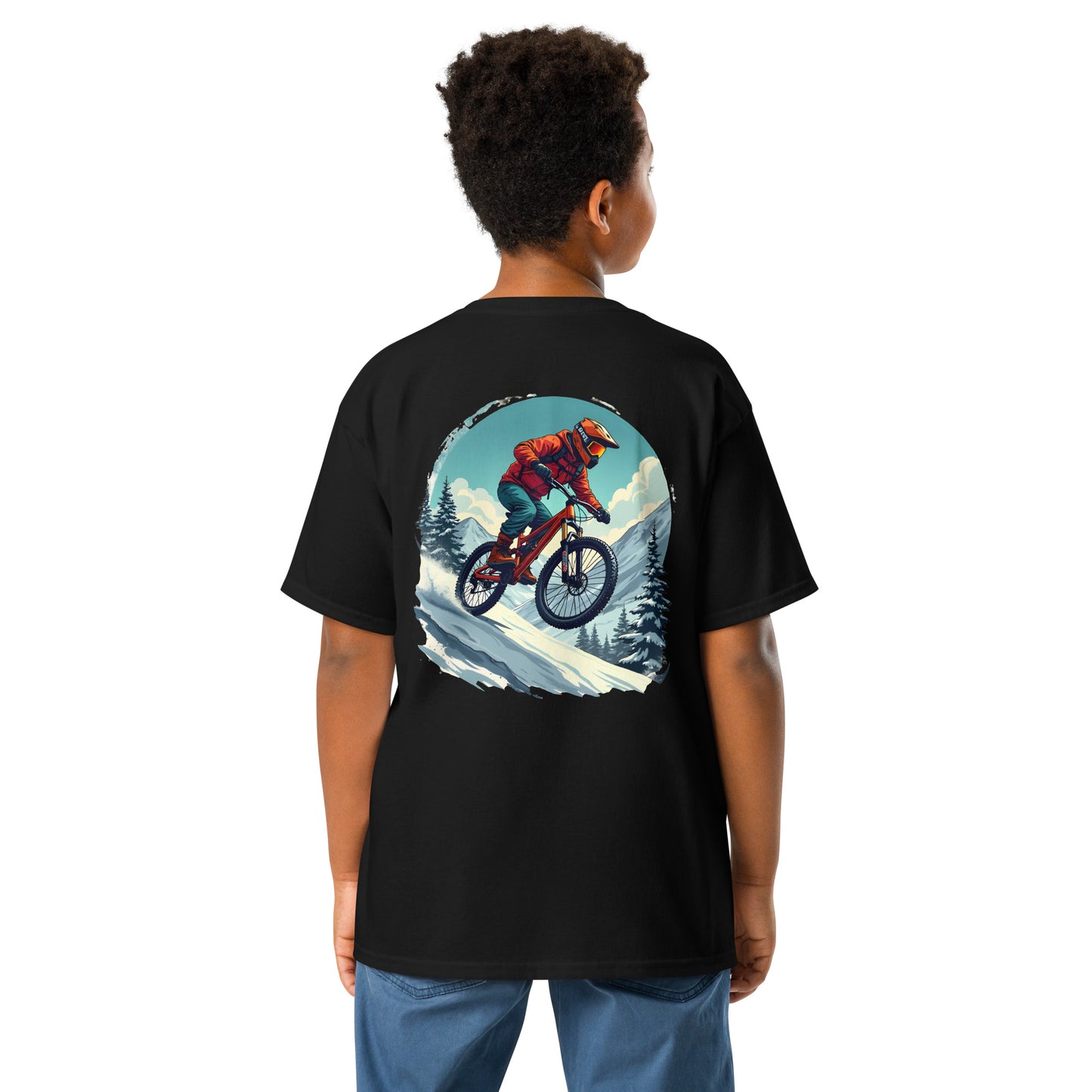 Youth Snow descender classic tee