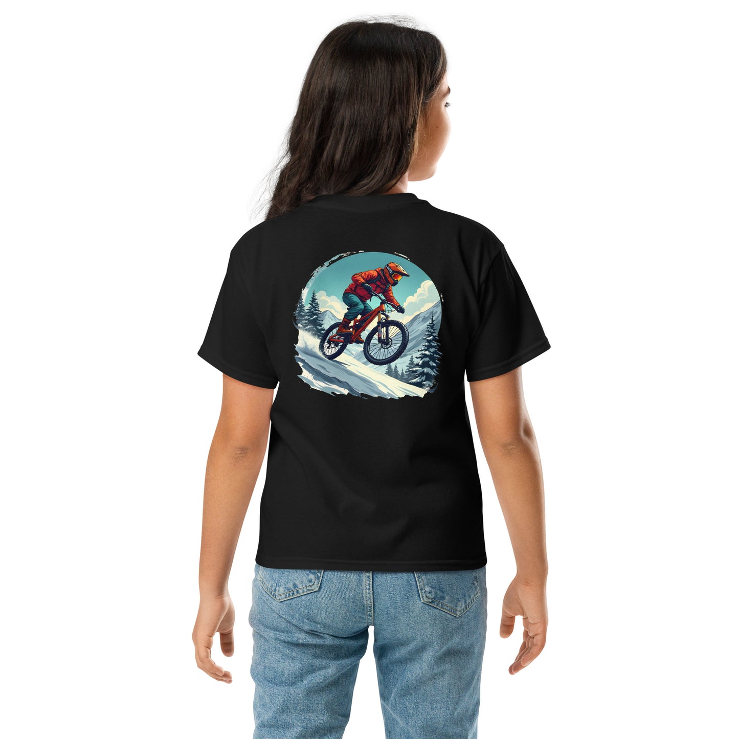 Youth Snow descender classic tee