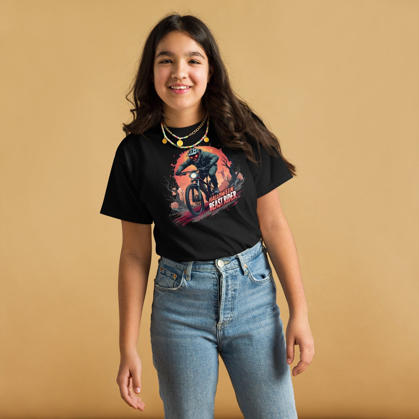 Youth Girls and boys Halloween rider classic tee
