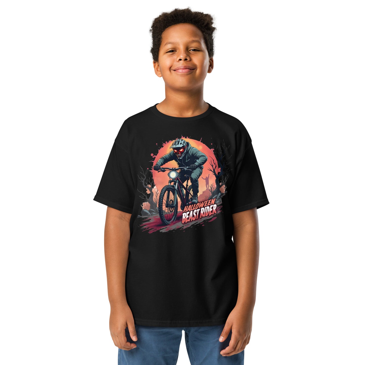 Youth Girls and boys Halloween rider classic tee