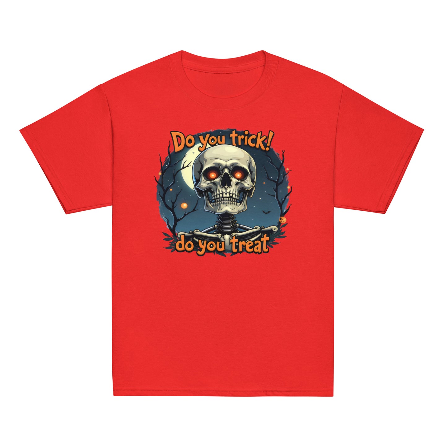 Youth Short-Sleeve trick or treat skeleton classic tee