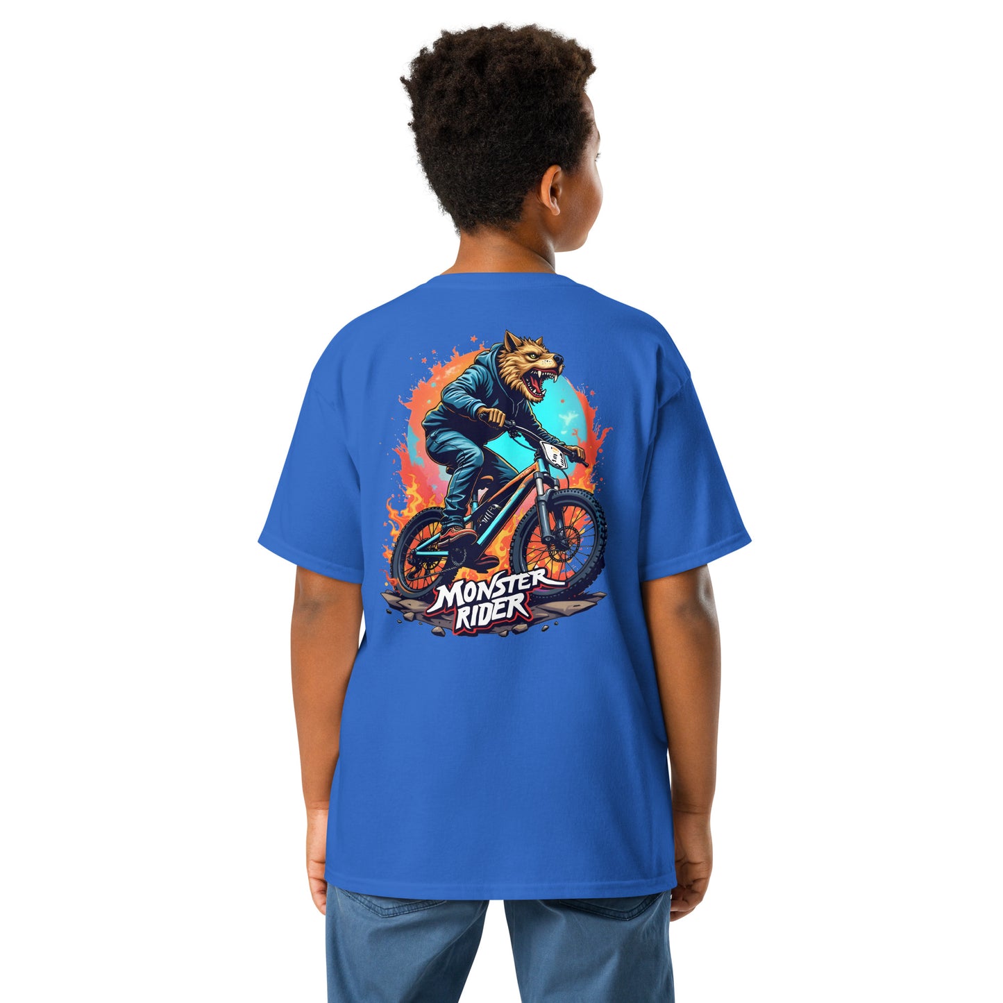 Youth wolf Monster Rider classic tee