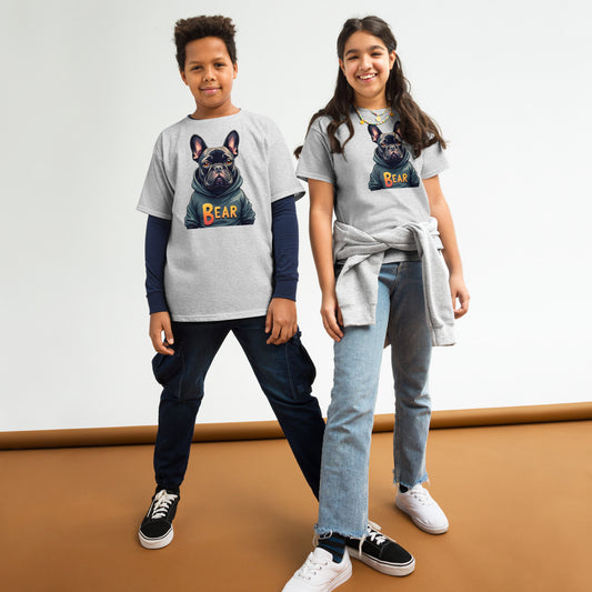 Youth The French bulldog bear classic tee