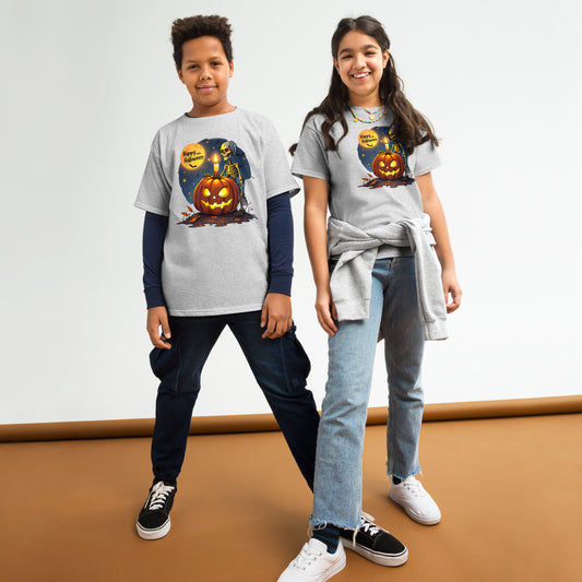 Youth Happy Halloween Skeleton classic tee