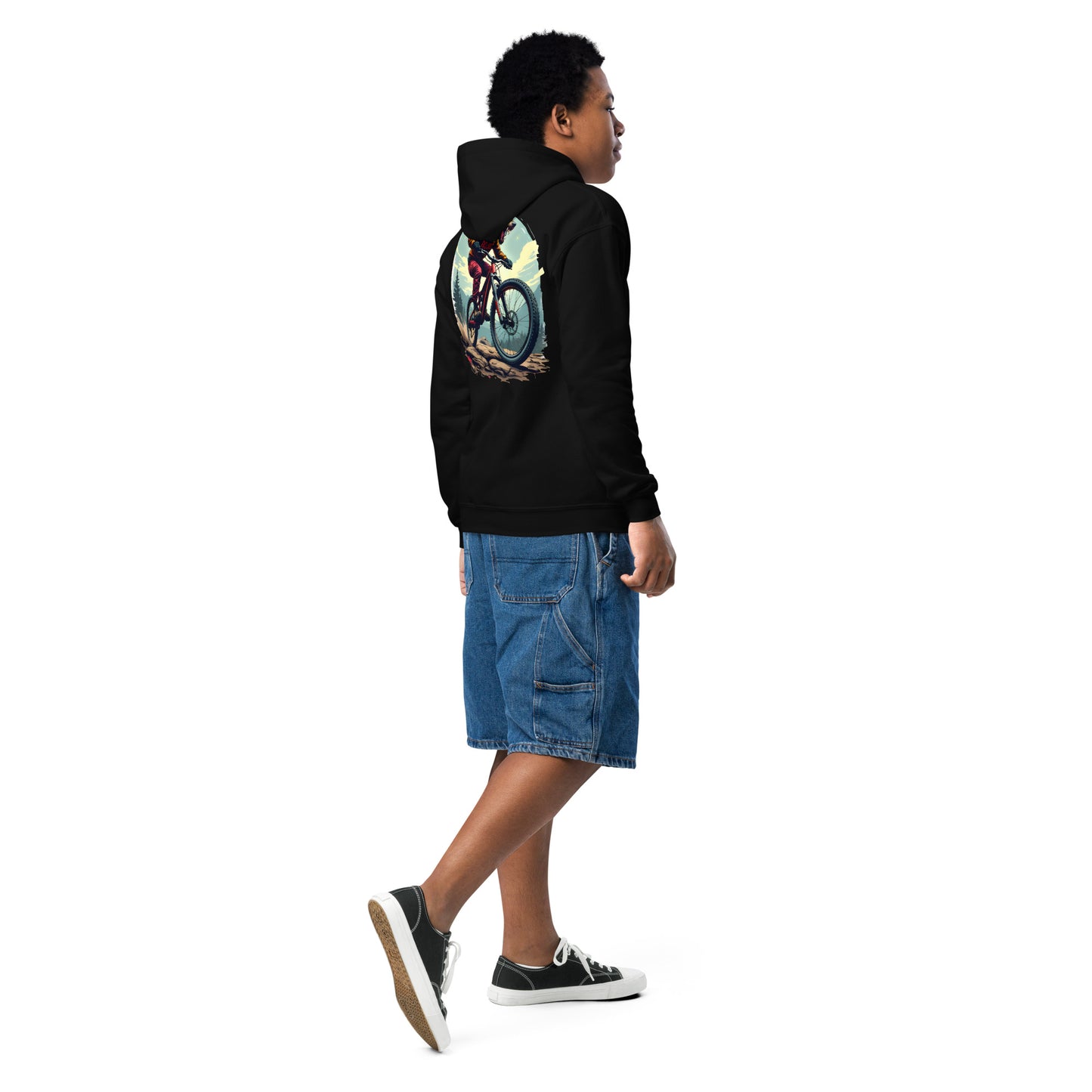 Youth Wolfman rides heavy blend hoodie