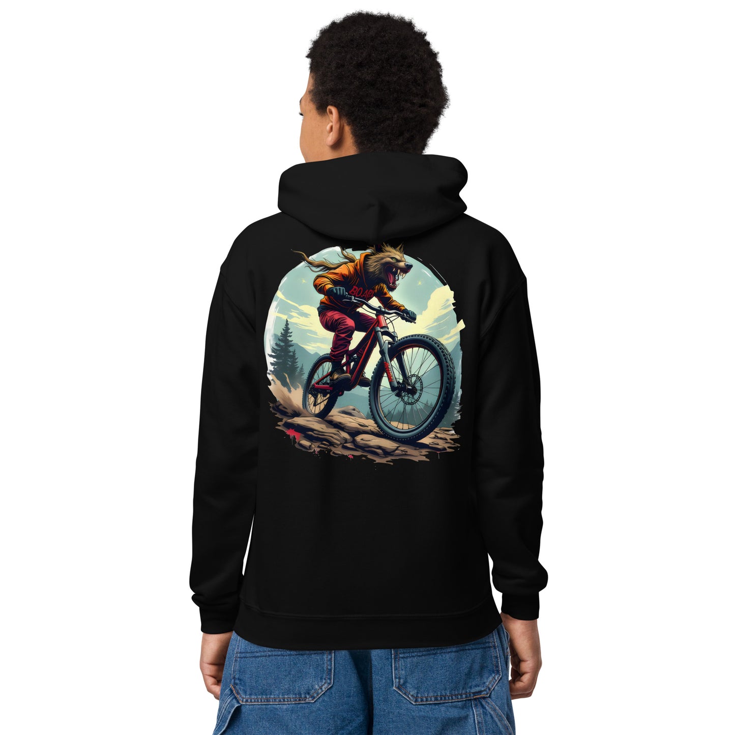 Youth Wolfman rides heavy blend hoodie