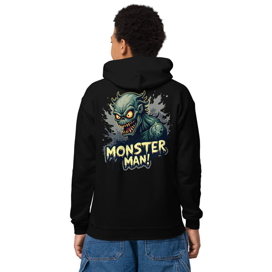 Youth Monster man Halloween heavy blend hoodie