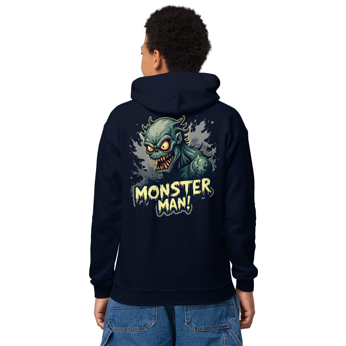 Youth Monster man Halloween heavy blend hoodie