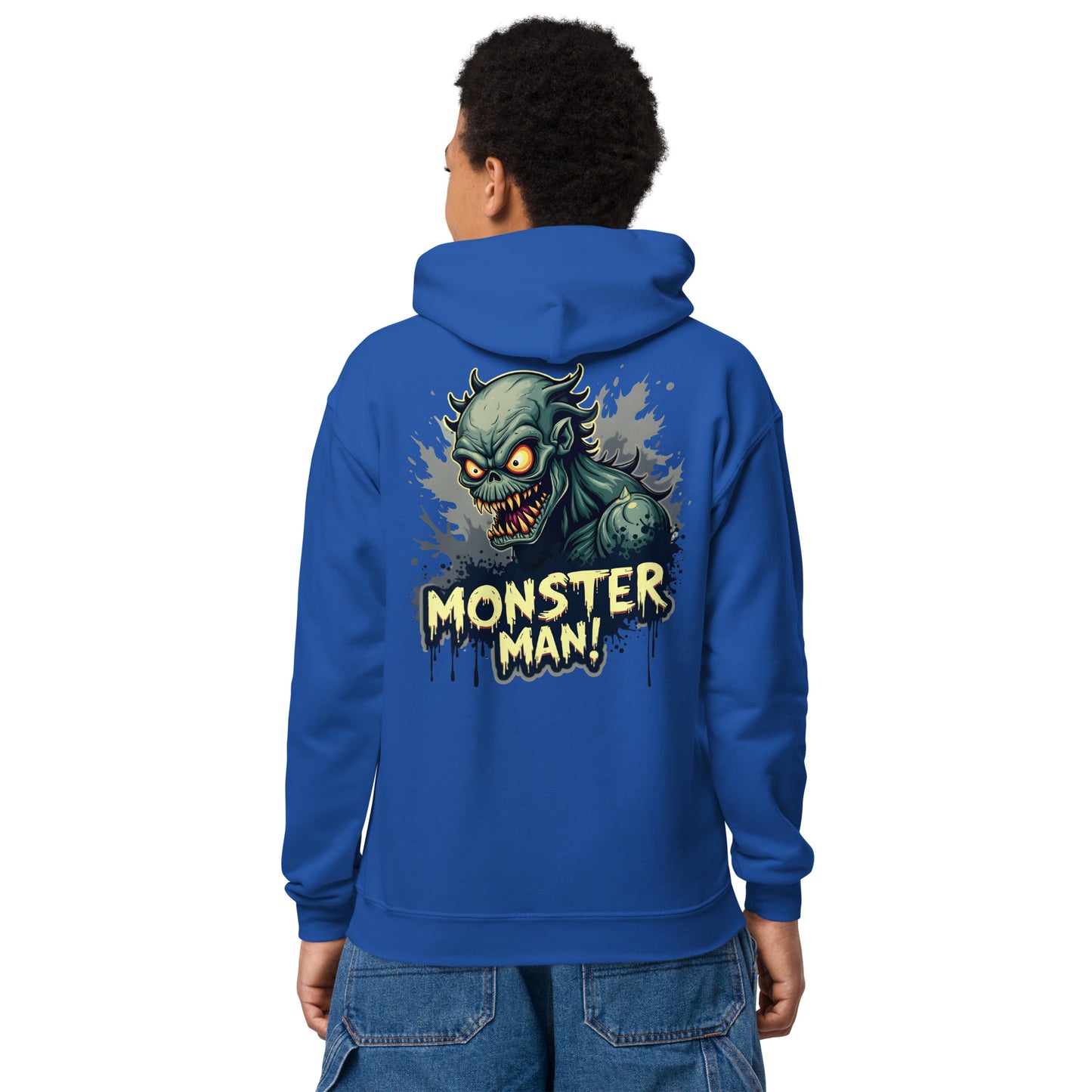 Youth Monster man Halloween heavy blend hoodie