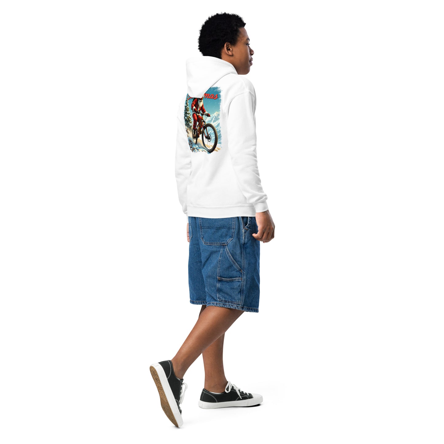 Youth Simply white MTB Christmas heavy blend hoodie