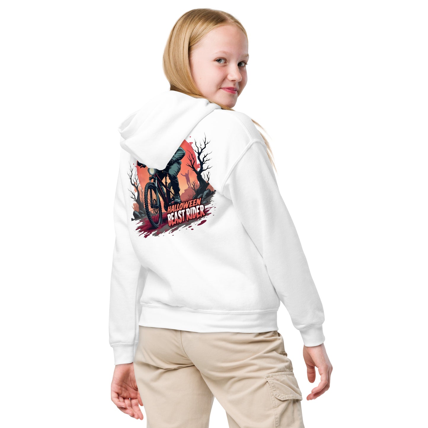 Youth Halloween rider heavy blend hoodie
