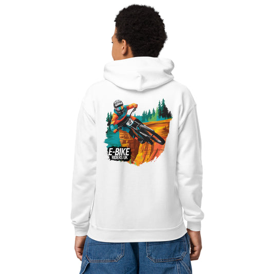 Youth E-bike riders U K heavy blend hoodie